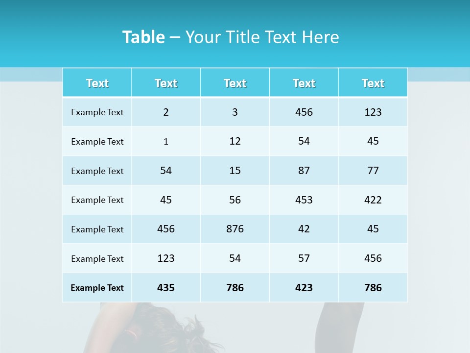 Young Beautiful Ballerina Posing On Grey Background PowerPoint Template