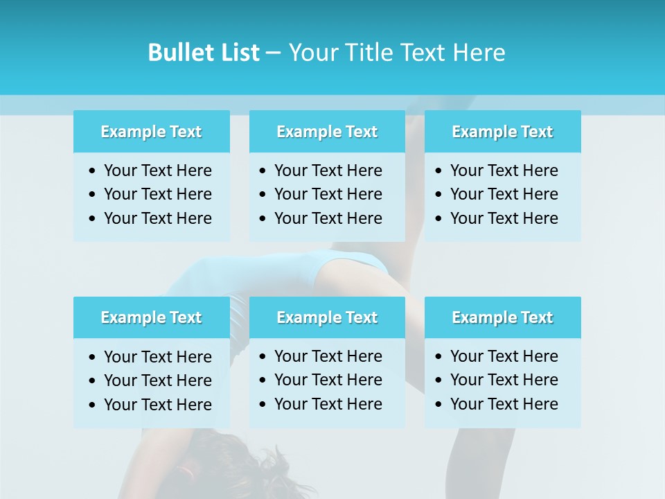 Young Beautiful Ballerina Posing On Grey Background PowerPoint Template