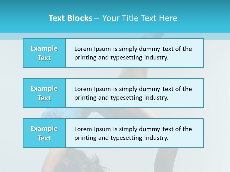 Young Beautiful Ballerina Posing On Grey Background PowerPoint Template