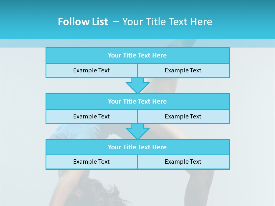 Young Beautiful Ballerina Posing On Grey Background PowerPoint Template