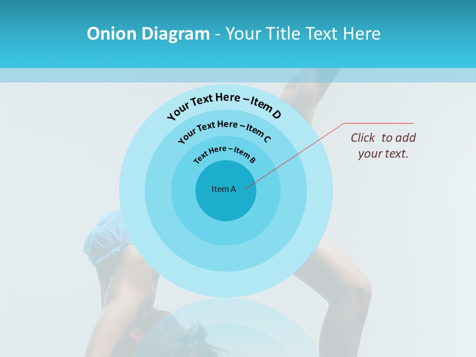 Young Beautiful Ballerina Posing On Grey Background PowerPoint Template