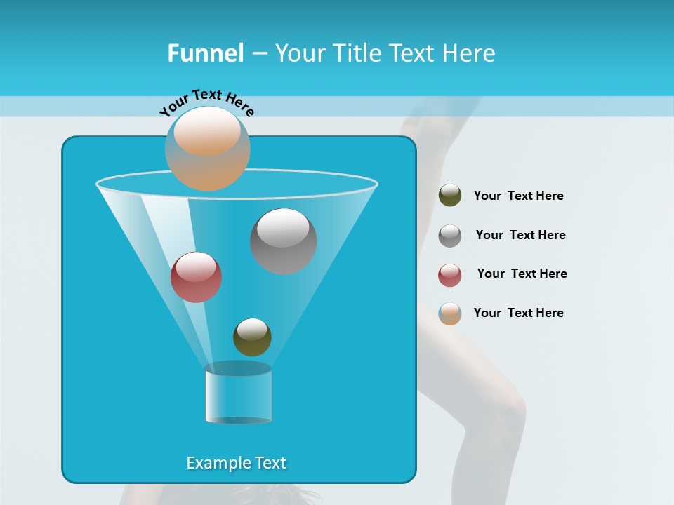 Young Beautiful Ballerina Posing On Grey Background PowerPoint Template