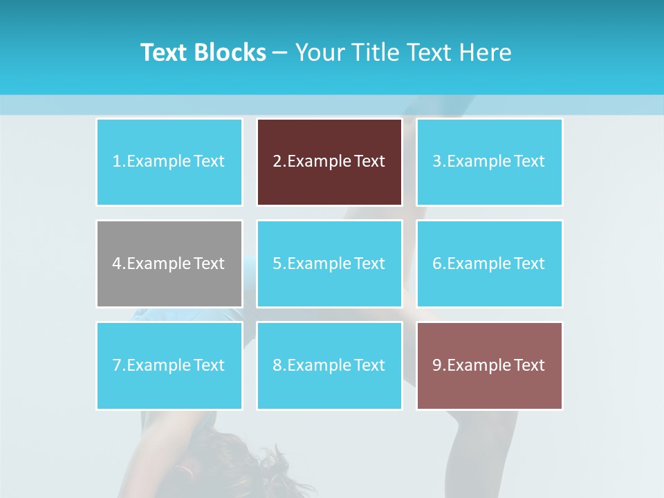 Young Beautiful Ballerina Posing On Grey Background PowerPoint Template