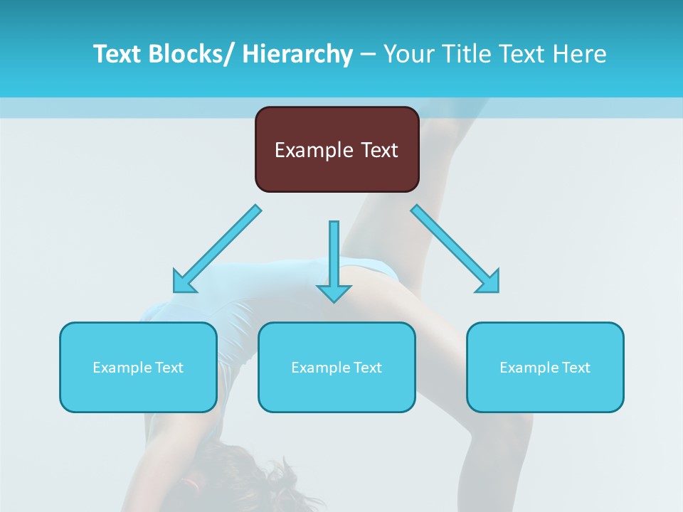 Young Beautiful Ballerina Posing On Grey Background PowerPoint Template