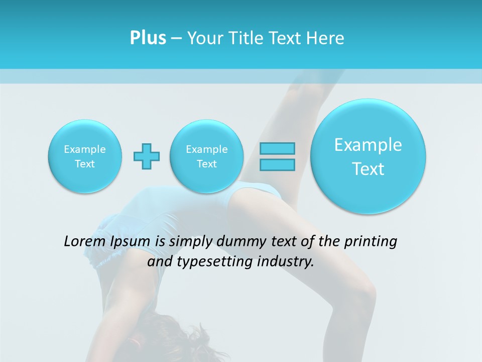 Young Beautiful Ballerina Posing On Grey Background PowerPoint Template