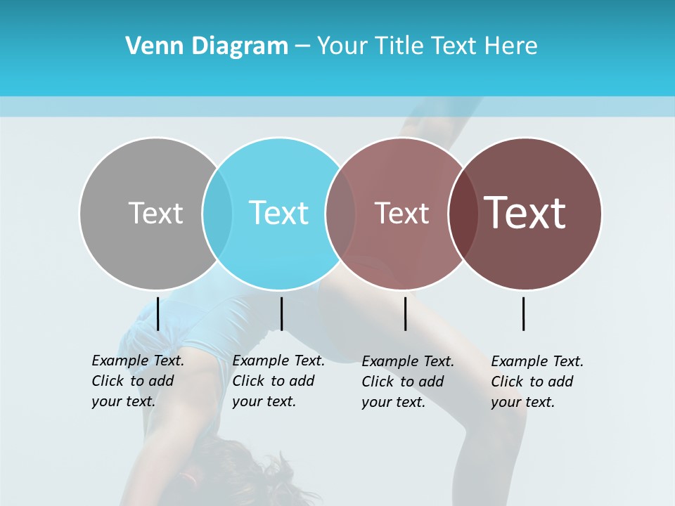 Young Beautiful Ballerina Posing On Grey Background PowerPoint Template