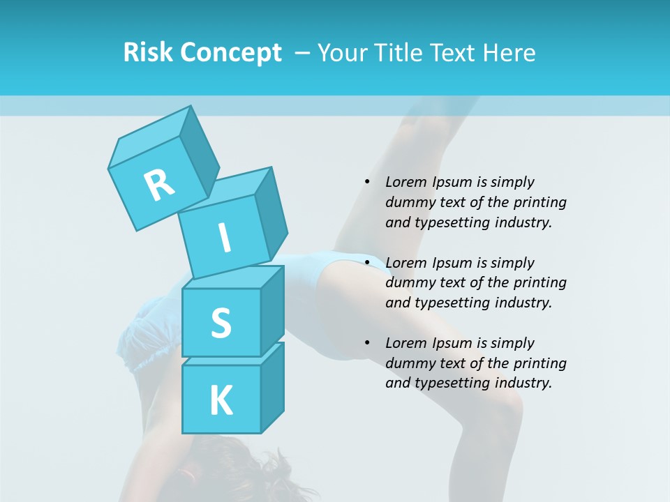 Young Beautiful Ballerina Posing On Grey Background PowerPoint Template