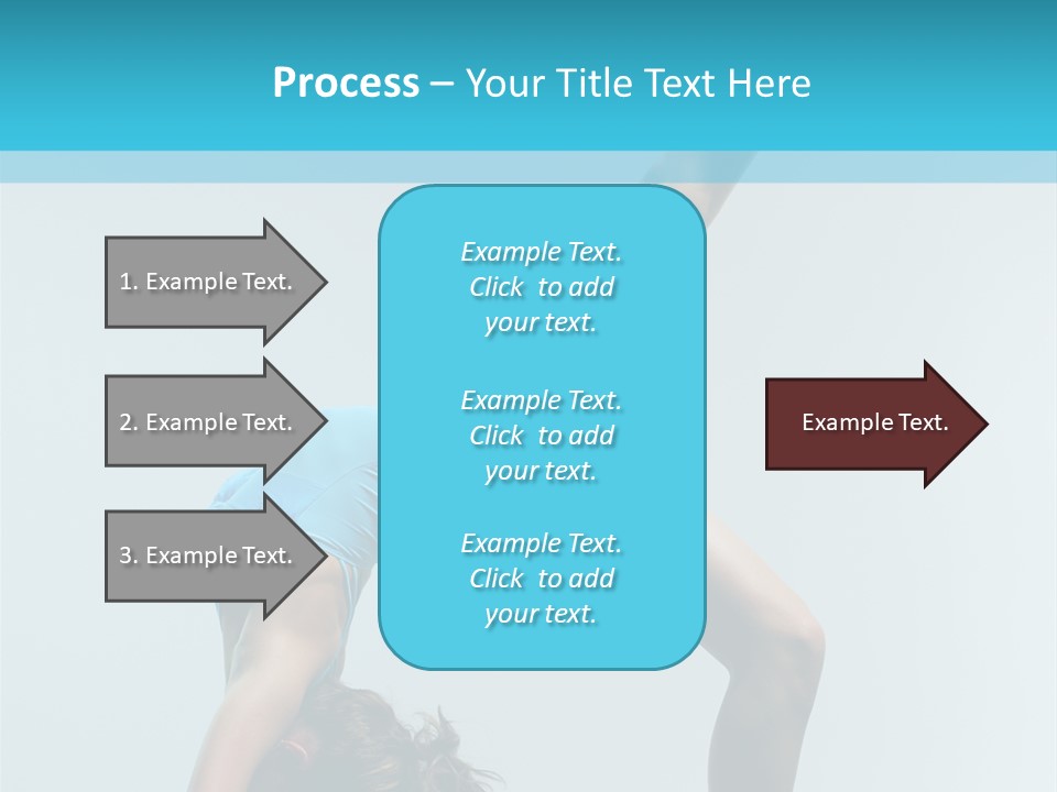 Young Beautiful Ballerina Posing On Grey Background PowerPoint Template