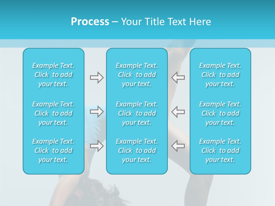 Young Beautiful Ballerina Posing On Grey Background PowerPoint Template