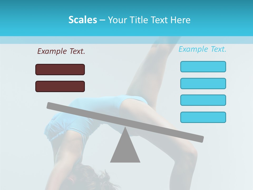 Young Beautiful Ballerina Posing On Grey Background PowerPoint Template