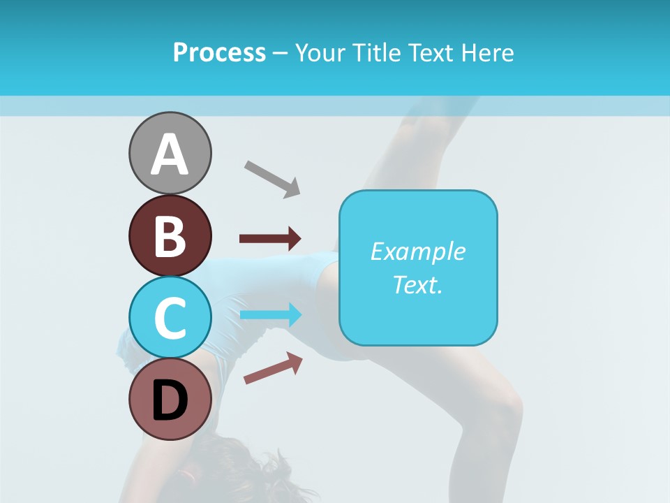 Young Beautiful Ballerina Posing On Grey Background PowerPoint Template