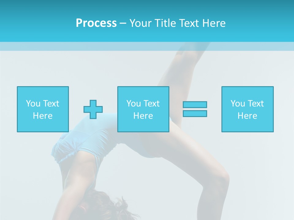 Young Beautiful Ballerina Posing On Grey Background PowerPoint Template