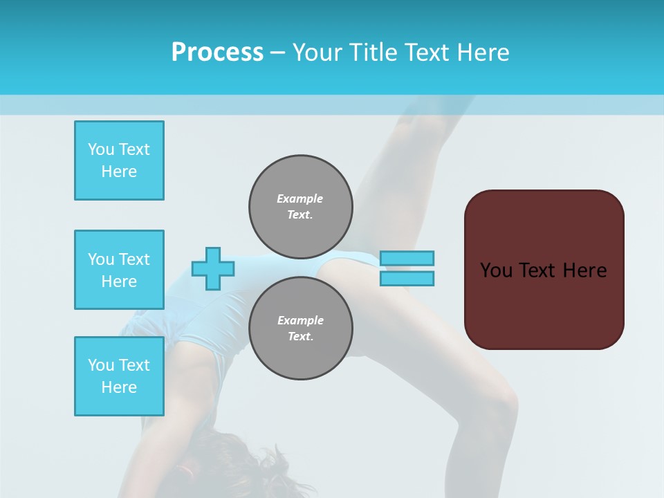Young Beautiful Ballerina Posing On Grey Background PowerPoint Template