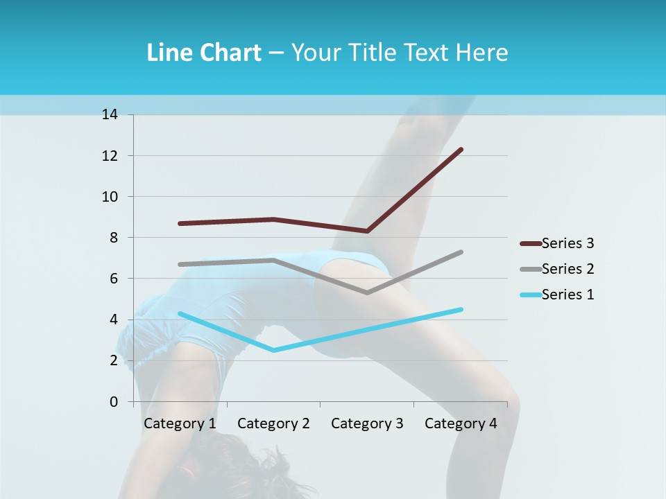 Young Beautiful Ballerina Posing On Grey Background PowerPoint Template