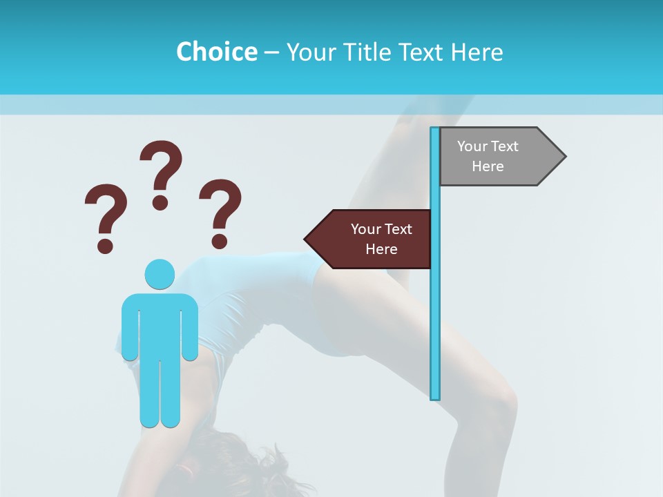 Young Beautiful Ballerina Posing On Grey Background PowerPoint Template