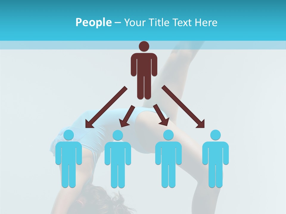 Young Beautiful Ballerina Posing On Grey Background PowerPoint Template