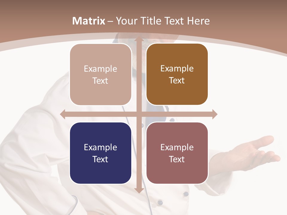 A Male Chef Isolated Over White Background PowerPoint Template