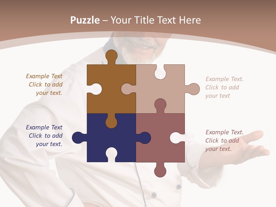 A Male Chef Isolated Over White Background PowerPoint Template