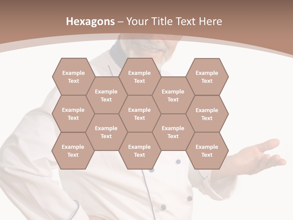 A Male Chef Isolated Over White Background PowerPoint Template