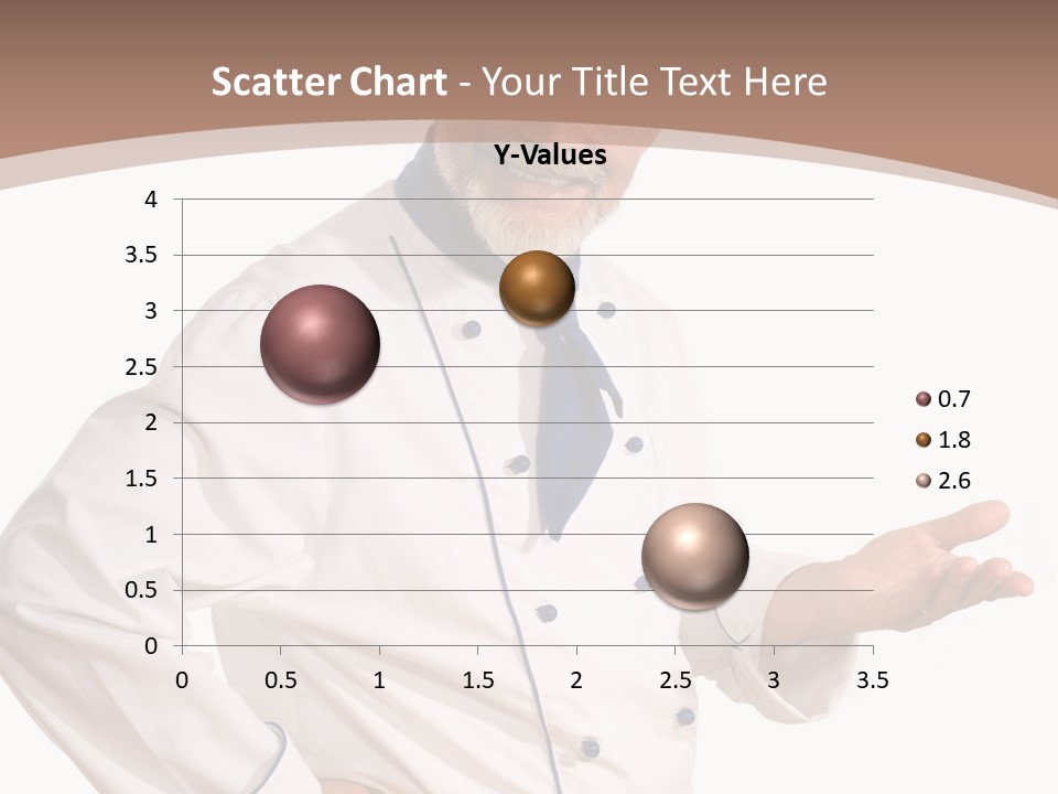 A Male Chef Isolated Over White Background PowerPoint Template