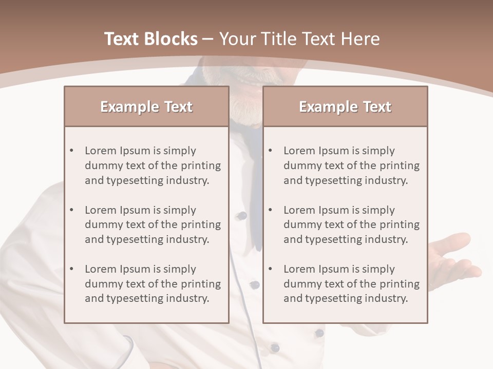 A Male Chef Isolated Over White Background PowerPoint Template