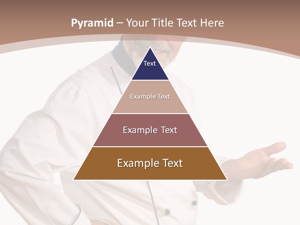 A Male Chef Isolated Over White Background PowerPoint Template