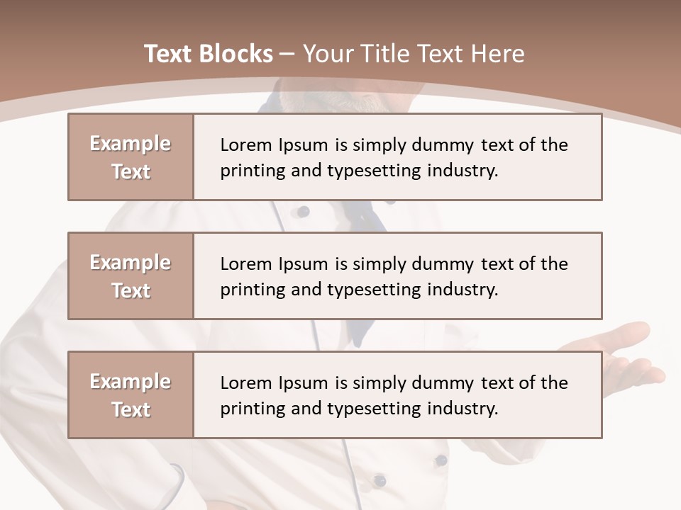 A Male Chef Isolated Over White Background PowerPoint Template