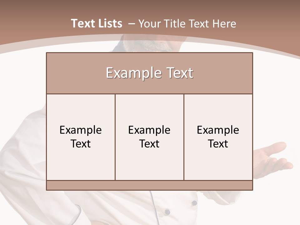 A Male Chef Isolated Over White Background PowerPoint Template