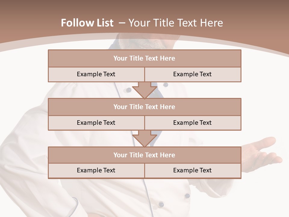 A Male Chef Isolated Over White Background PowerPoint Template