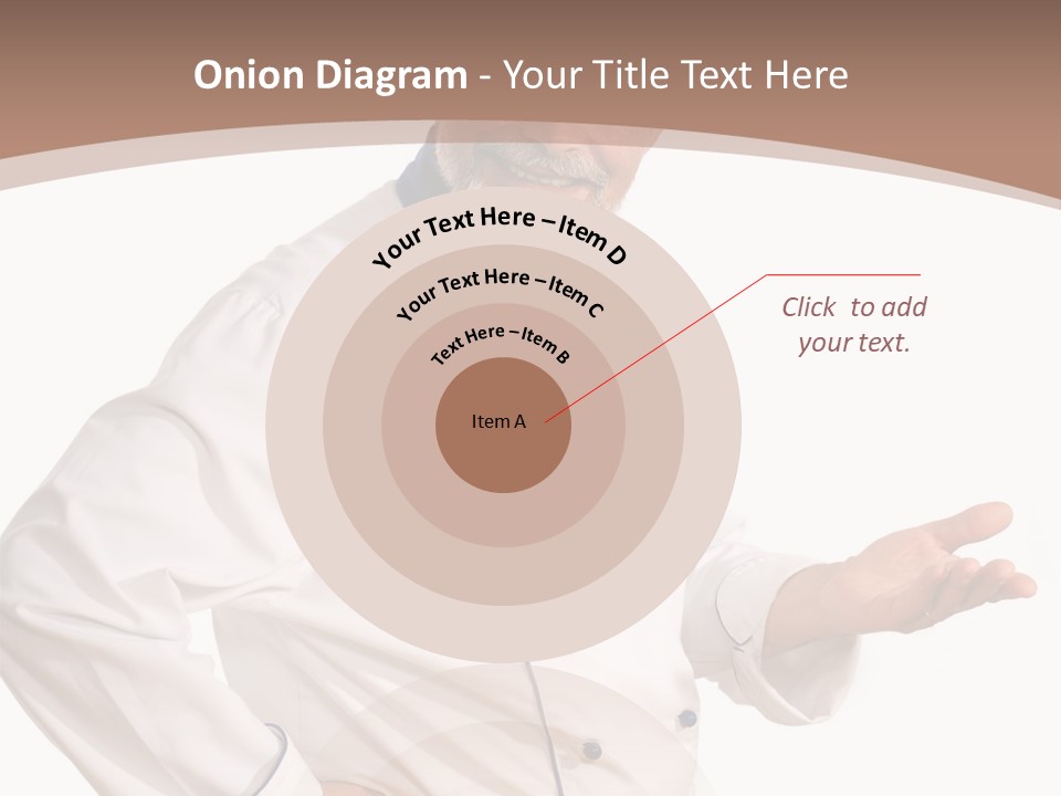 A Male Chef Isolated Over White Background PowerPoint Template