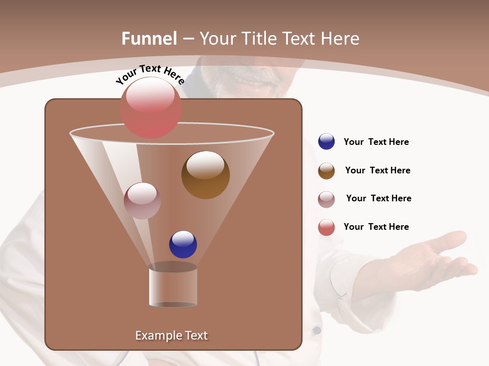 A Male Chef Isolated Over White Background PowerPoint Template