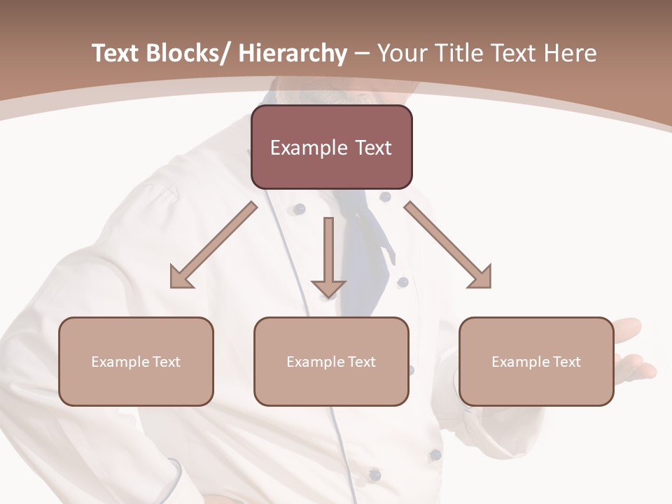 A Male Chef Isolated Over White Background PowerPoint Template