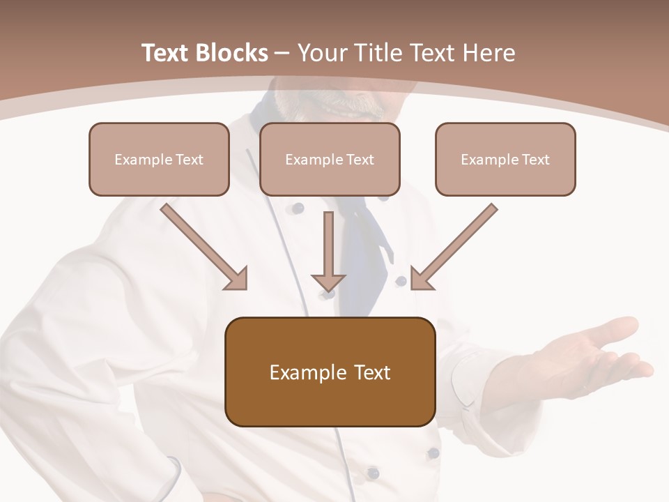 A Male Chef Isolated Over White Background PowerPoint Template
