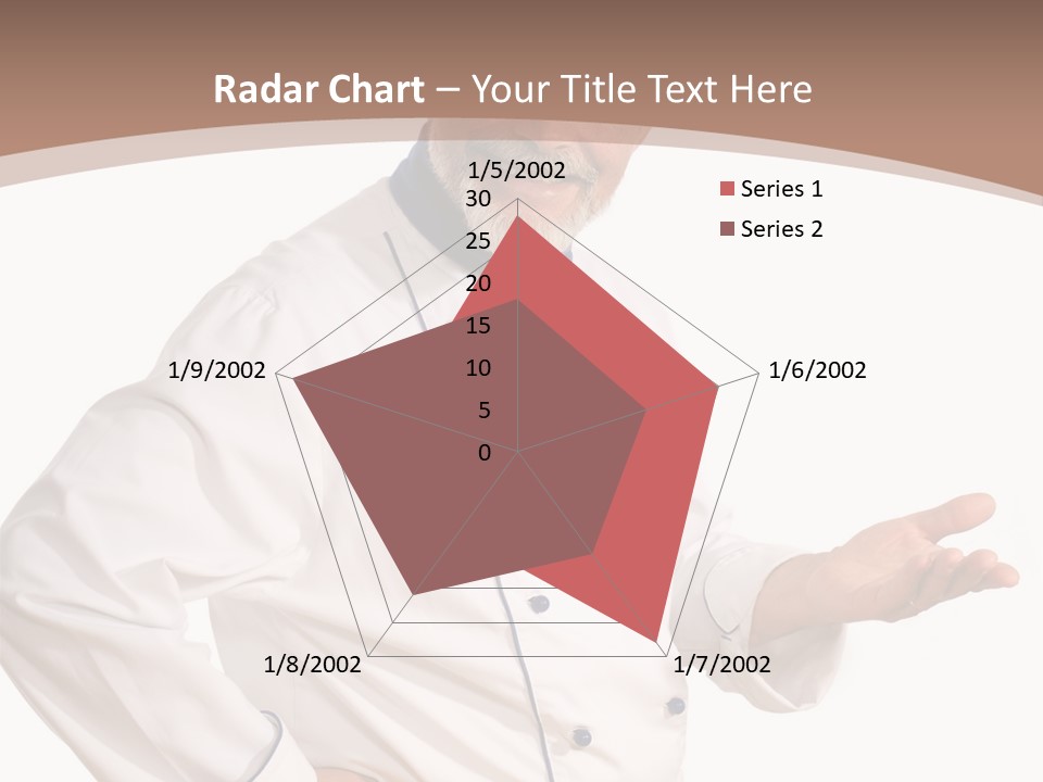 A Male Chef Isolated Over White Background PowerPoint Template
