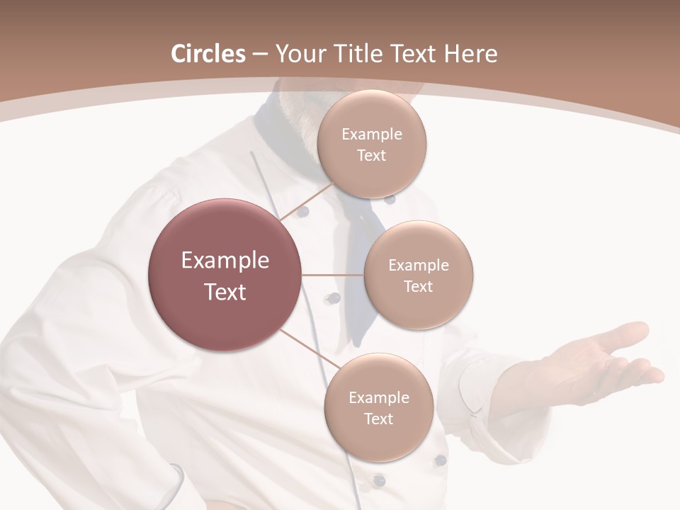 A Male Chef Isolated Over White Background PowerPoint Template