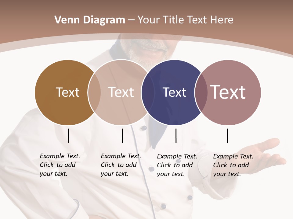 A Male Chef Isolated Over White Background PowerPoint Template