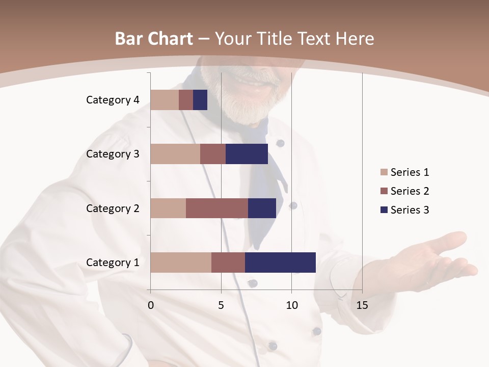 A Male Chef Isolated Over White Background PowerPoint Template