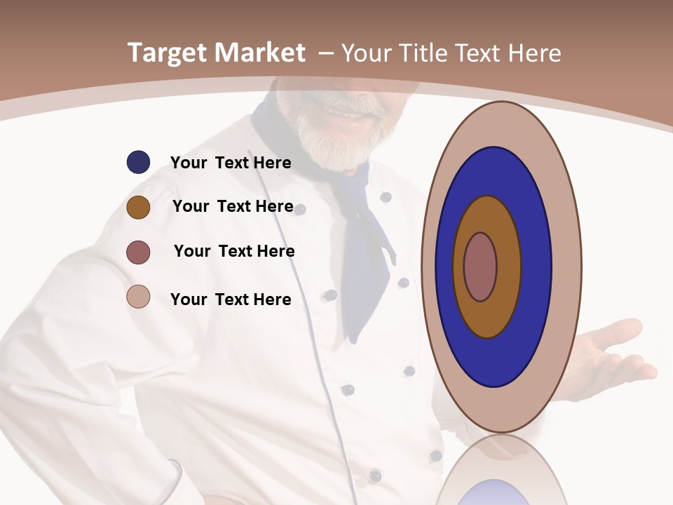 A Male Chef Isolated Over White Background PowerPoint Template