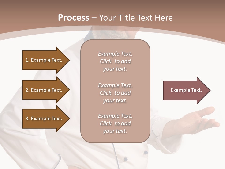 A Male Chef Isolated Over White Background PowerPoint Template