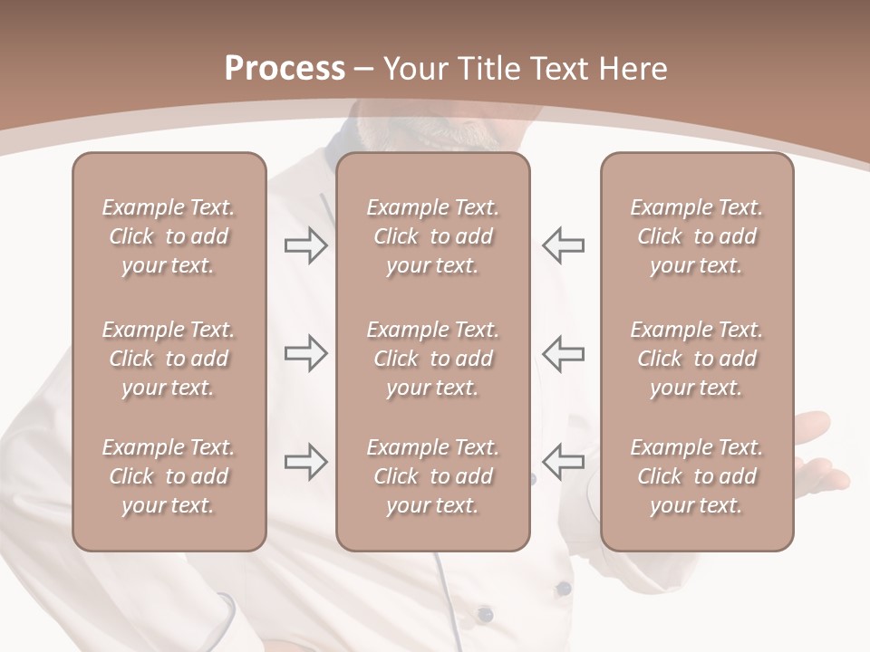 A Male Chef Isolated Over White Background PowerPoint Template