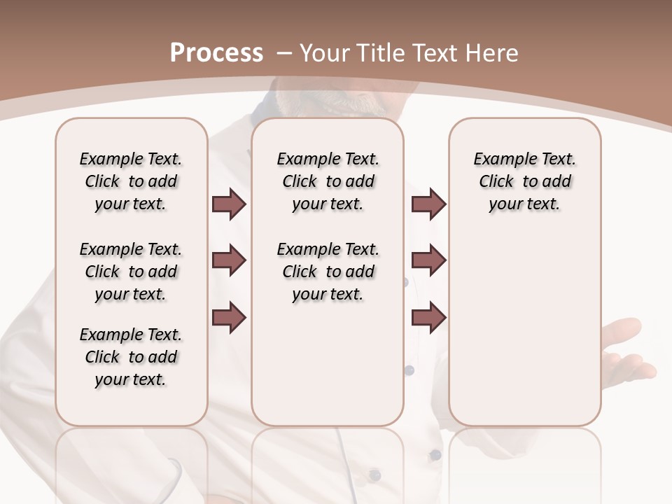 A Male Chef Isolated Over White Background PowerPoint Template