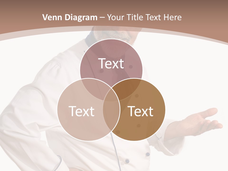 A Male Chef Isolated Over White Background PowerPoint Template