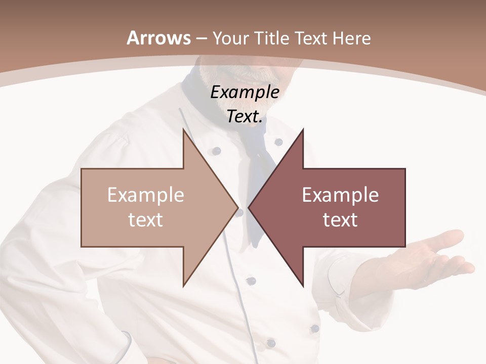 A Male Chef Isolated Over White Background PowerPoint Template