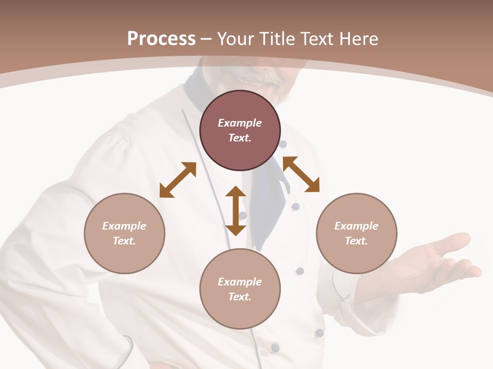 A Male Chef Isolated Over White Background PowerPoint Template