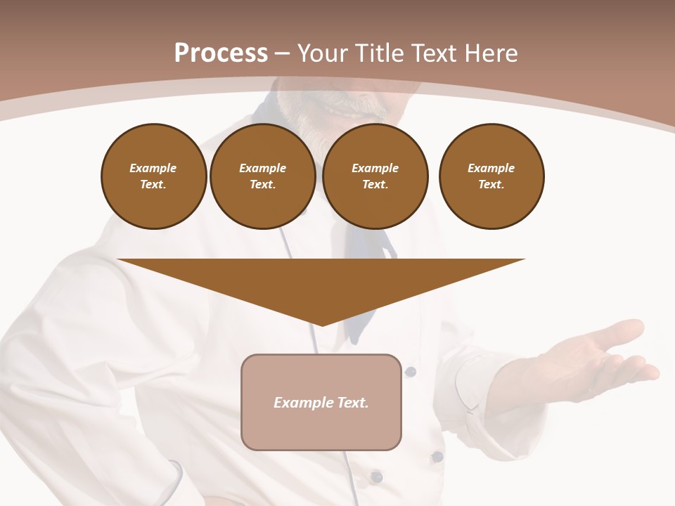 A Male Chef Isolated Over White Background PowerPoint Template