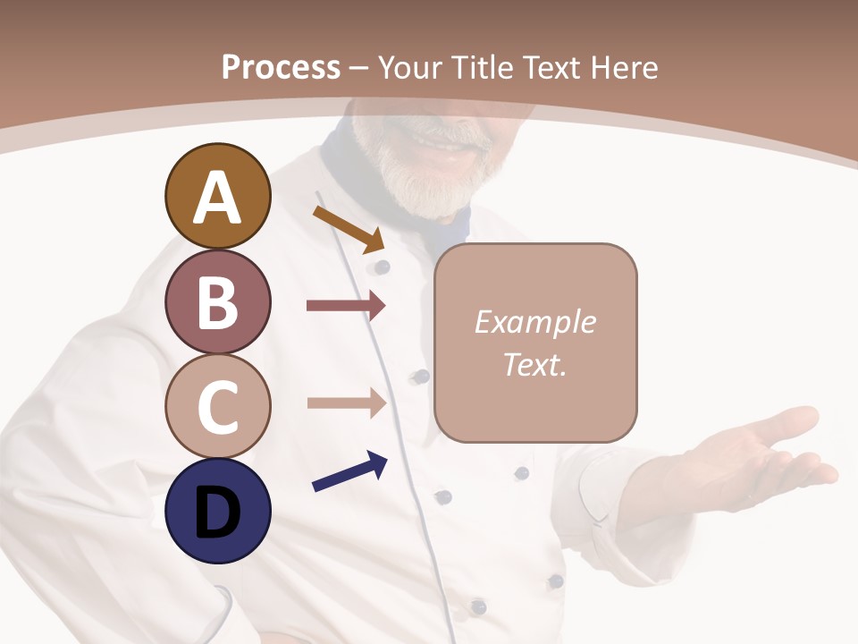 A Male Chef Isolated Over White Background PowerPoint Template