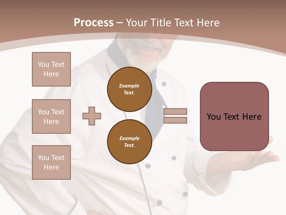 A Male Chef Isolated Over White Background PowerPoint Template