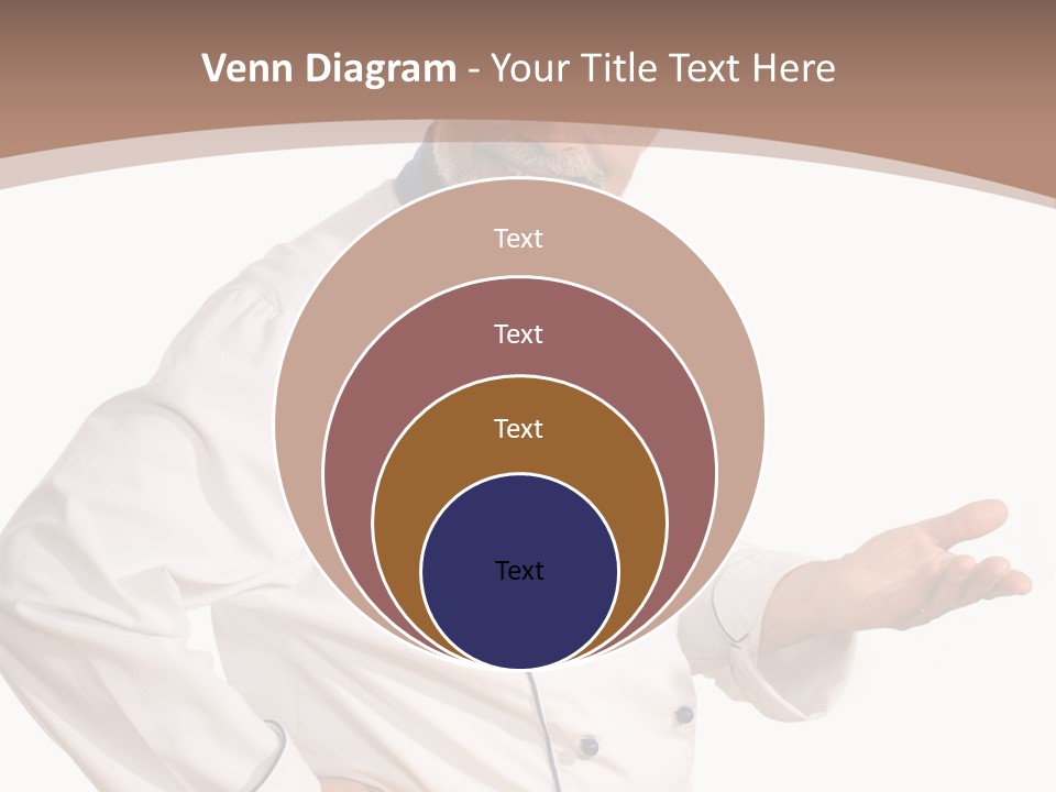 A Male Chef Isolated Over White Background PowerPoint Template