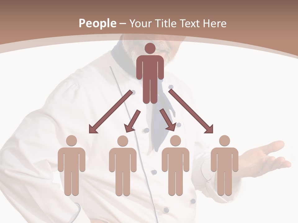 A Male Chef Isolated Over White Background PowerPoint Template