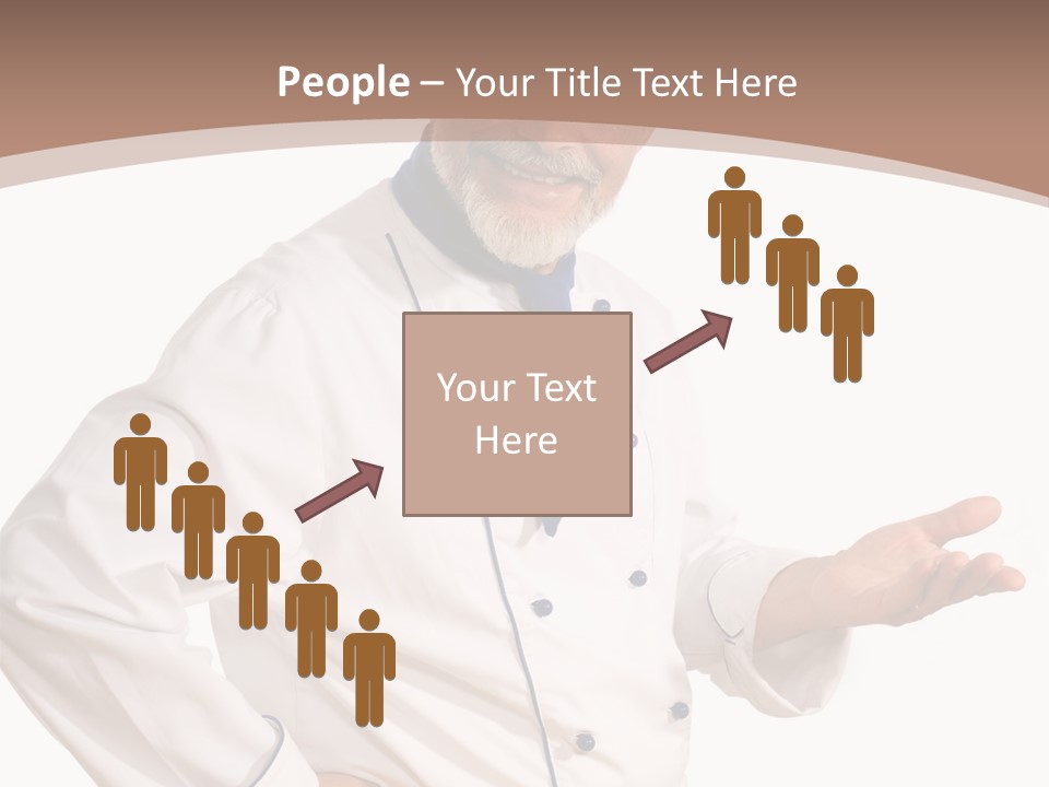 A Male Chef Isolated Over White Background PowerPoint Template